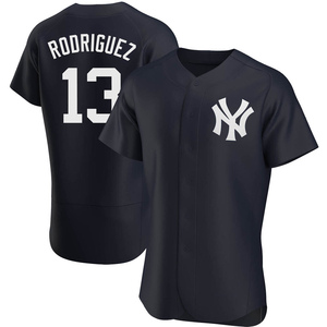 Men's New York Yankees Alex Rodriguez Authentic Navy Alternate Jersey