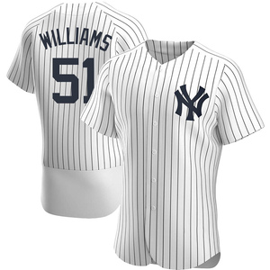 Men's New York Yankees Bernie Williams Authentic White Home Jersey