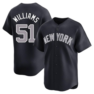 Men's New York Yankees Bernie Williams Limited Navy Alternate Jersey