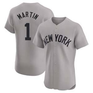 Men's New York Yankees Billy Martin Elite Gray Road Jersey