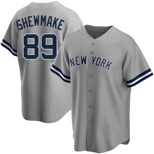 Men's New York Yankees Braden Shewmake Replica Gray Road Name Jersey