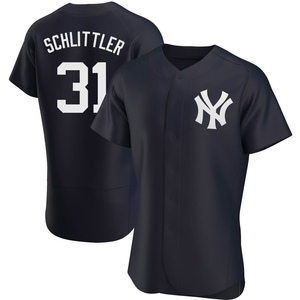 Men's New York Yankees Cam Schlittler Authentic Navy Alternate Jersey