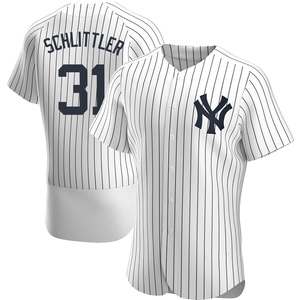 Men's New York Yankees Cam Schlittler Authentic White Home Jersey