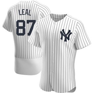 Men's New York Yankees Erick Leal Authentic White Home Jersey