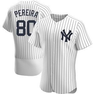 Men's New York Yankees Everson Pereira Authentic White Home Jersey