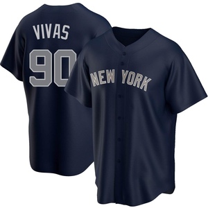 Men's New York Yankees Jorbit Vivas Replica Navy Alternate Jersey