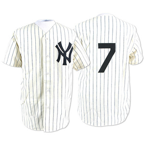 Men's New York Yankees Mickey Mantle Authentic White Throwback Jersey