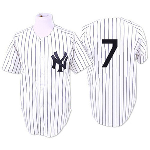 Men's New York Yankees Mickey Mantle Replica White 1951 Throwback Jersey