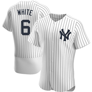 Men's New York Yankees Roy White Authentic White Home Jersey