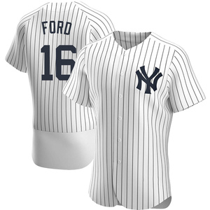Men's New York Yankees Whitey Ford Authentic White Home Jersey
