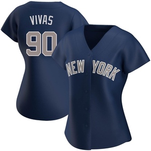 Women's New York Yankees Jorbit Vivas Replica Navy Alternate Jersey