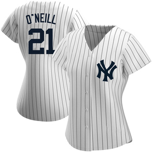 Women's New York Yankees Paul O'Neill Replica White Home Name Jersey