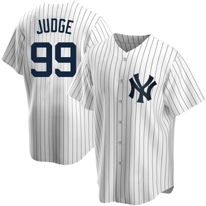 Youth New York Yankees Aaron Judge Replica White Home Jersey