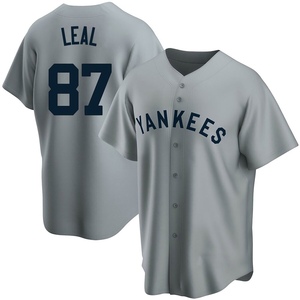 Youth New York Yankees Erick Leal Replica Gray Road Cooperstown Collection Jersey