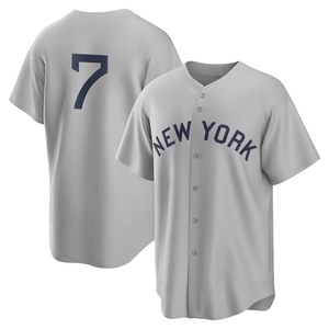 Youth New York Yankees Mickey Mantle Replica Gray 2021 Field of Dreams Jersey
